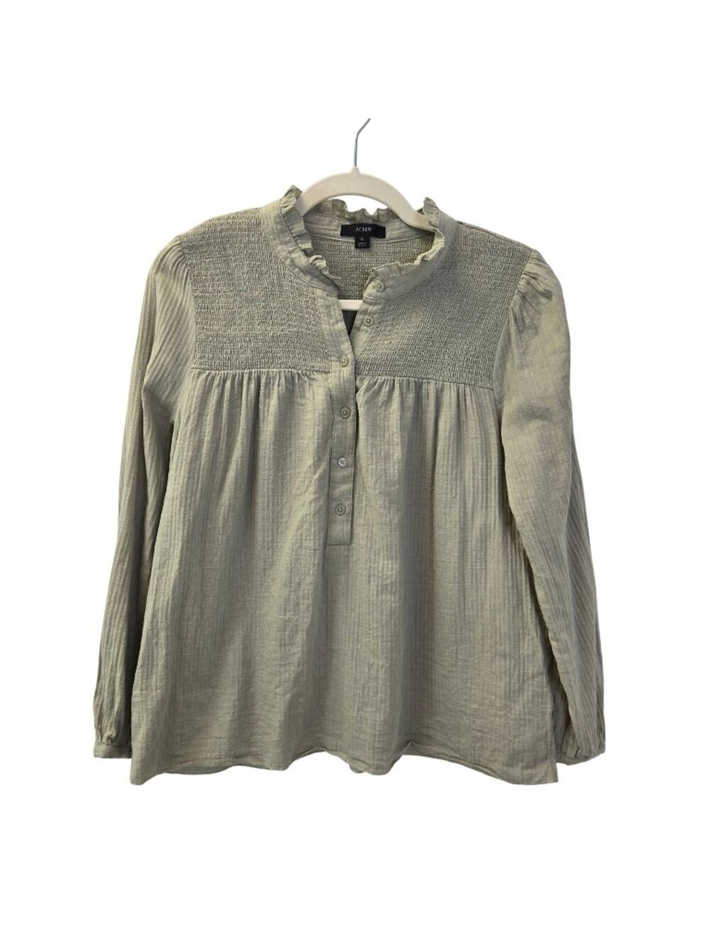 J. Crew Long Sleeve Soft Gauze Garden Top Size Small